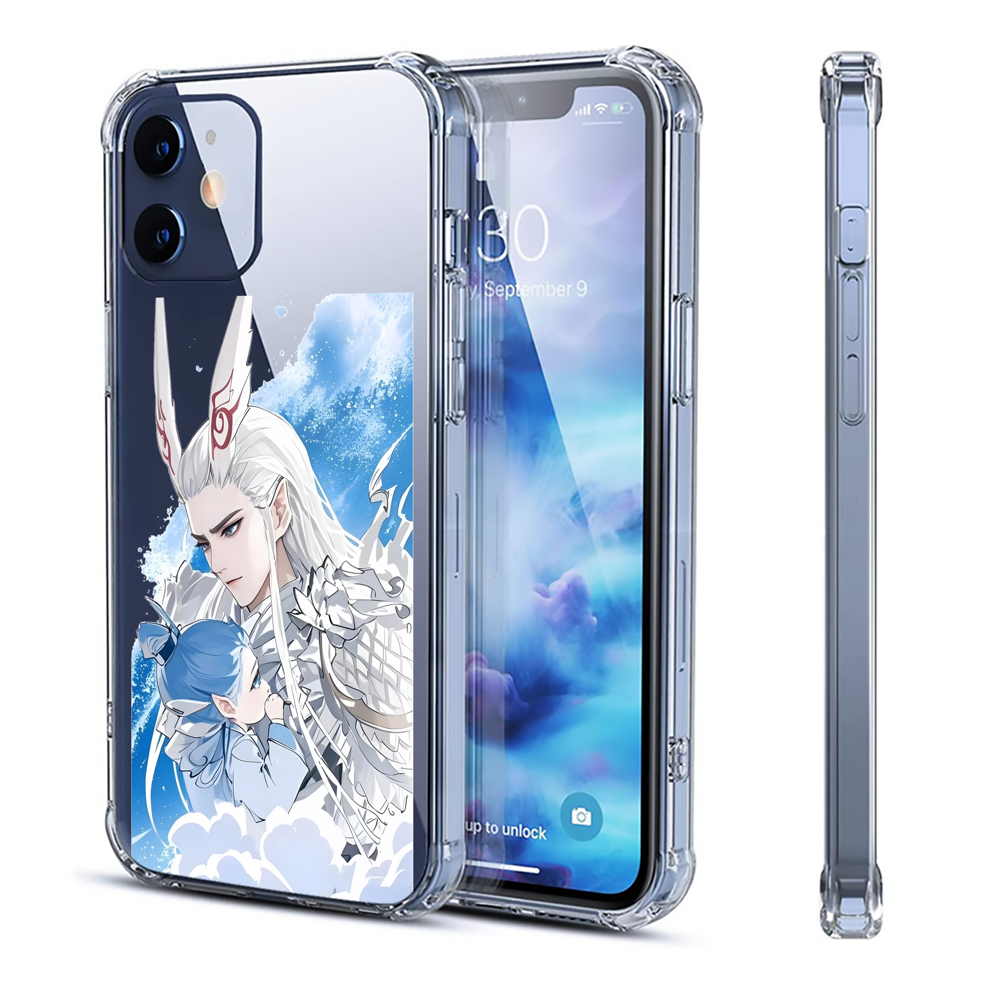 （画像用） Ne Zha 2 ナタ 魔童の大暴れ 【iPhone 12シリーズ対応】透明スマホケース（クリアソフトケース）